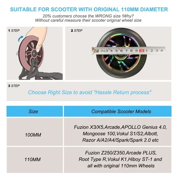 Kutrick Scooter Wheel 110 mm - Picture 6 of 6